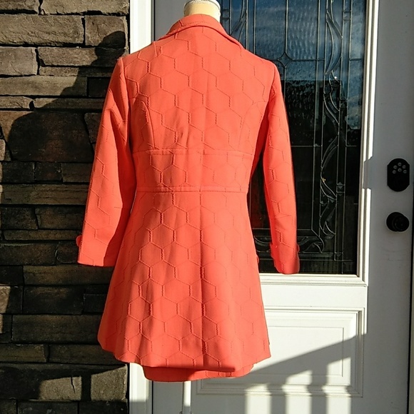 Vintage Orange Dress & Jacket 1 of 2 - Picture 5 of 8
